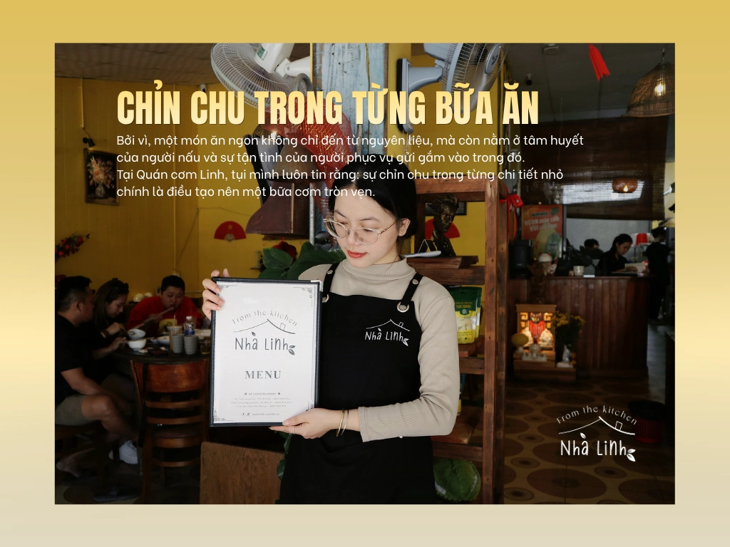 Chỉn Chu Trong Từng Bữa Ăn- Trải Nghiệm Cơm Nhà Ấm Áp Tại Quán Cơm Linh